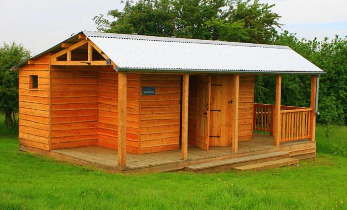 There are hot showers for all guests to use